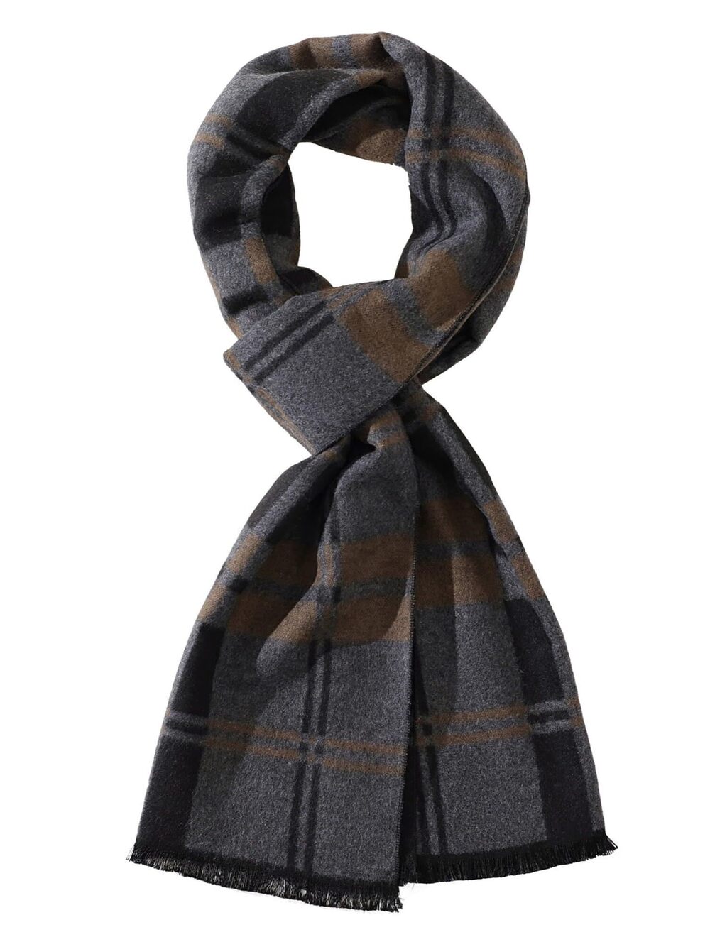 7992 Winter Warm Scarf Premium Cashmere Feel, Luxuriously Soft Long Plaid